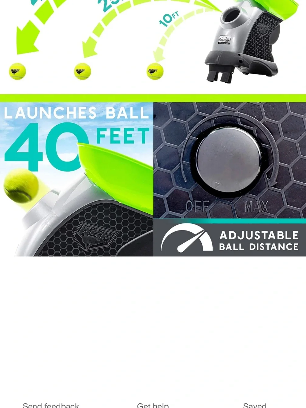Automatic Tennis Ball Launcher - Lime Green/Gray